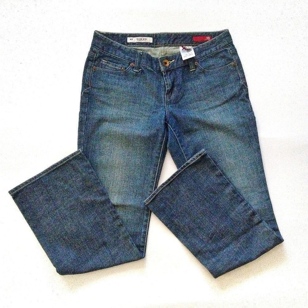 Express X2 Slim W10 Low Rise Boot Cut Jeans Size 6